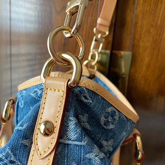 🎈SOLD❤️💎Louis Vuitton Cabby Denim MM Beautiful - Picture 14 of 16